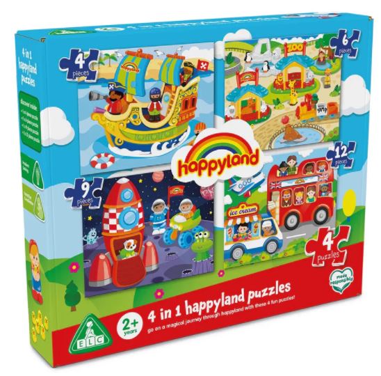 Early Learning Centre Happyland 4 In 1 Puzzles