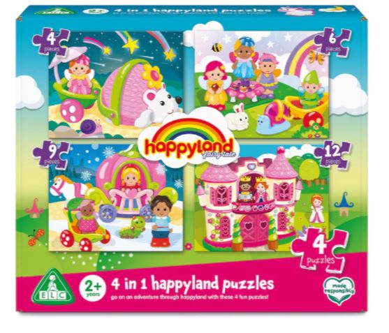 Early Learning Centre Happyland 4 In 1 Fairytale Puzzles