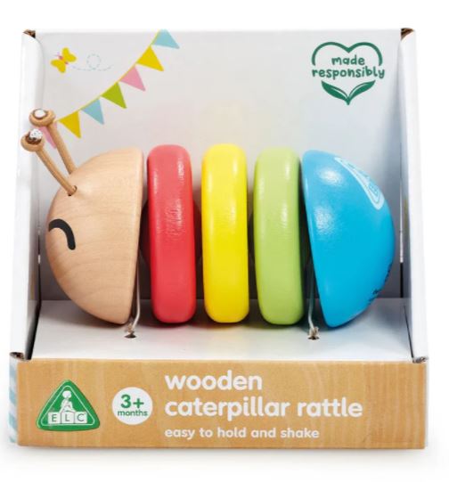Early Learning Centre Wooden Caterpillar Rattle