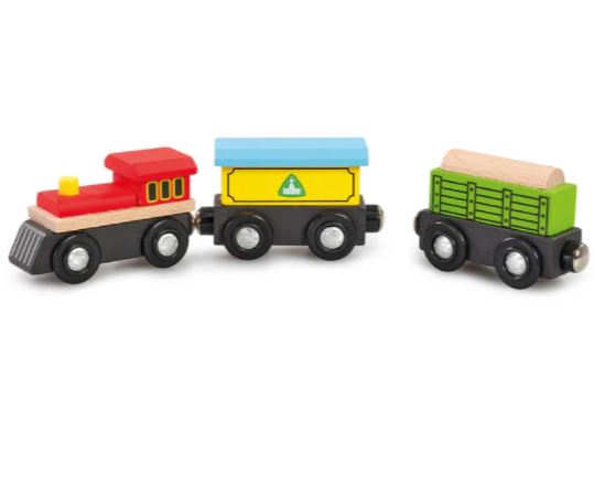 Early Learning Centre Wooden Train And Carriages