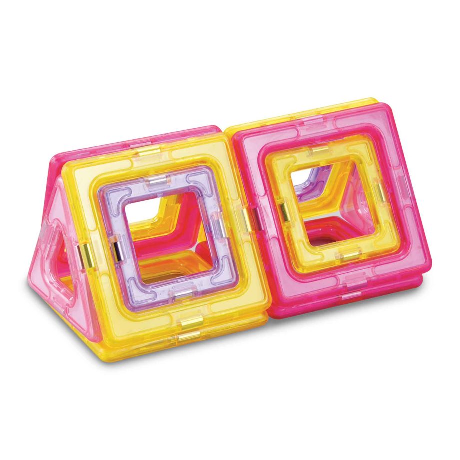 Magnimake 18 Piece Magnetic Tile Pastel Starter Set