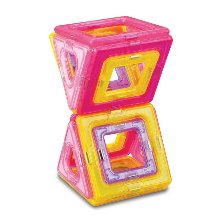 Magnimake 18 Piece Magnetic Tile Pastel Starter Set