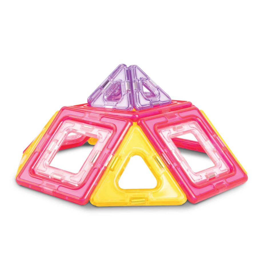 Magnimake 18 Piece Magnetic Tile Pastel Starter Set
