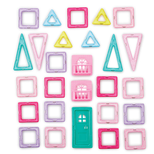 Magnimake 27 Piece Magnetic Tile Castle Set