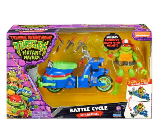 Teenage Mutant Ninja Turtles Mutant Mayhem Battle Sidecar With Exclusive Raphael Figure