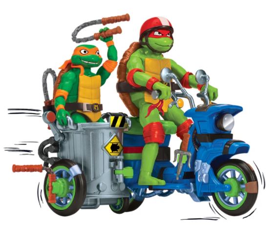 Teenage Mutant Ninja Turtles Mutant Mayhem Battle Sidecar With Exclusive Raphael Figure