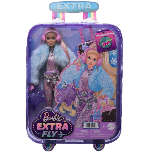Barbie Extra Travel With Snow Outfit Doll