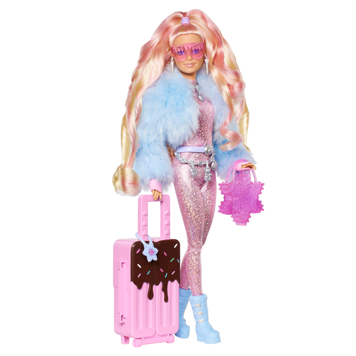Barbie Extra Travel With Snow Outfit Doll