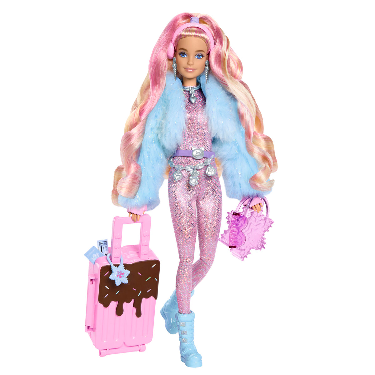 Barbie Extra Travel With Snow Outfit Doll