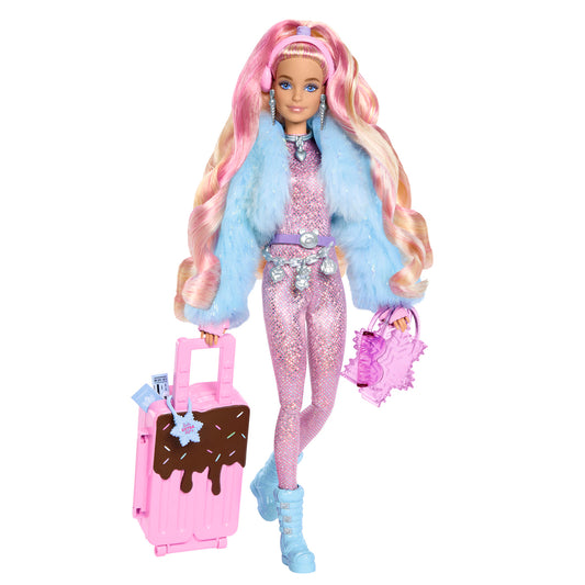 Barbie Extra Travel With Snow Outfit Doll