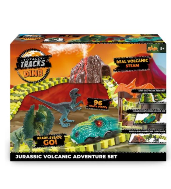 Totally Tracks Dino Jurassic Volcanic Adventure Set 96Pcs