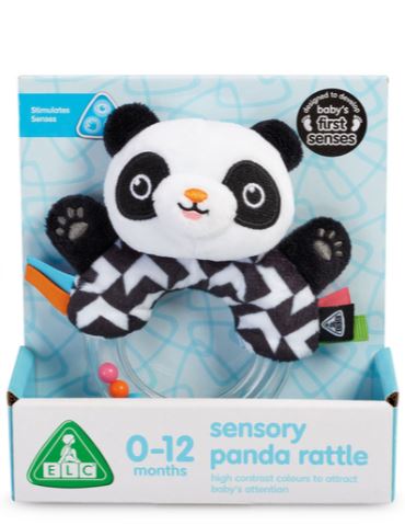 Early Learning Centre Black & White Sensory Panda Rattle