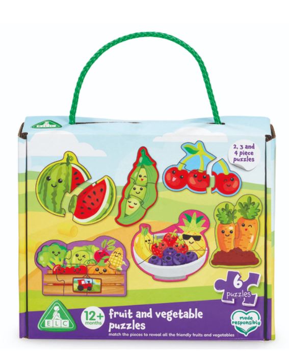 Early Learning Centre Fruit & Vegetable 6 In 1 Jigsaw Puzzles