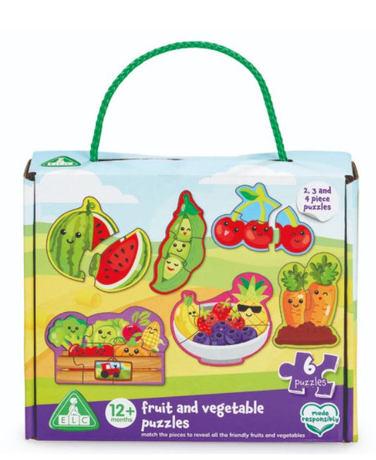 Early Learning Centre Fruit & Vegetable 6 In 1 Jigsaw Puzzles