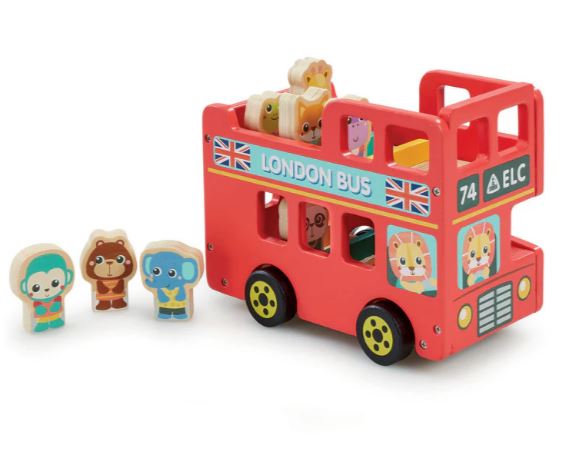 Early Learning Centre Wooden Double Decker Bus