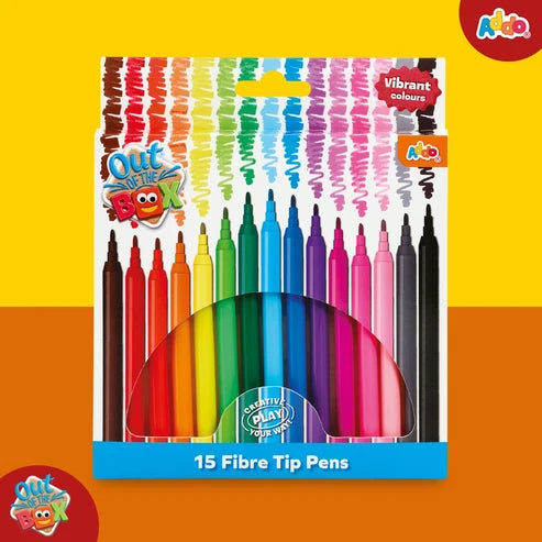 Out Of The Box Felt Tip Pens 15Pk