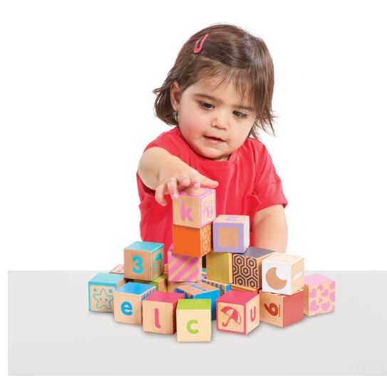 Early Learning Centre Wooden Activity Blocks Playset