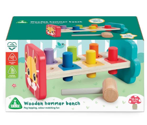 Early Learning Centre Wooden Hammer Bench Activity Toy V2
