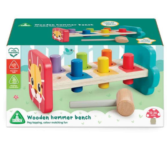 Early Learning Centre Wooden Hammer Bench Activity Toy V2