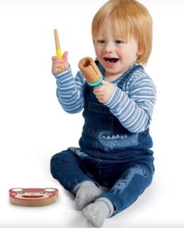 Early Learning Centre Wooden Little Bear Band Musical Toy