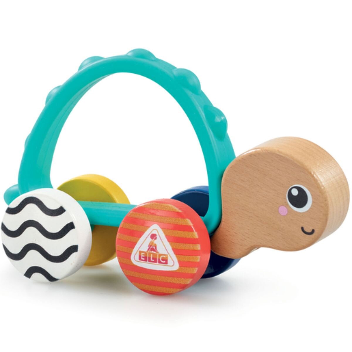 Early Learning Centre Wooden Push Along Turtle Activity Toy V2