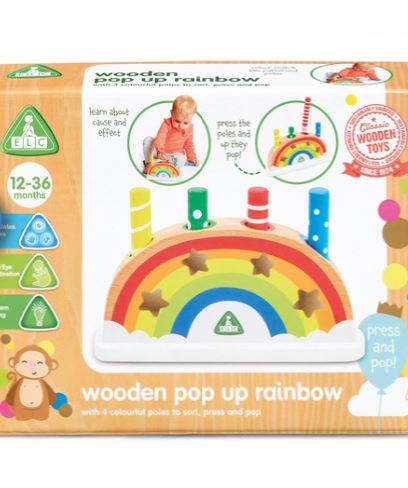 Early Learning Centre Wooden Pop Up Rainbow V2