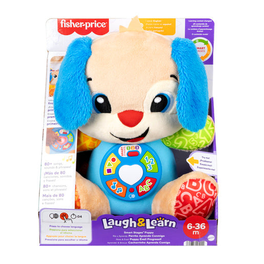 Fisher-Price Laugh & Learn Blue Smart Stages Puppy Learning Toy