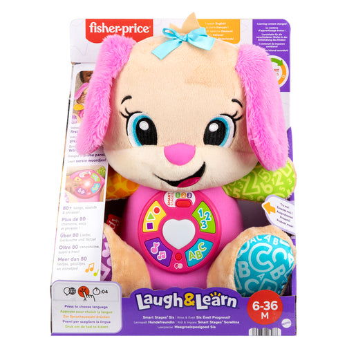 Fisher-Price Laugh & Learn Pink Smart Stages Puppy Learning Toy