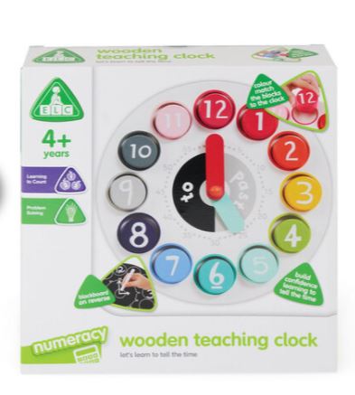 Early Learning Centre Wooden Teaching Clock