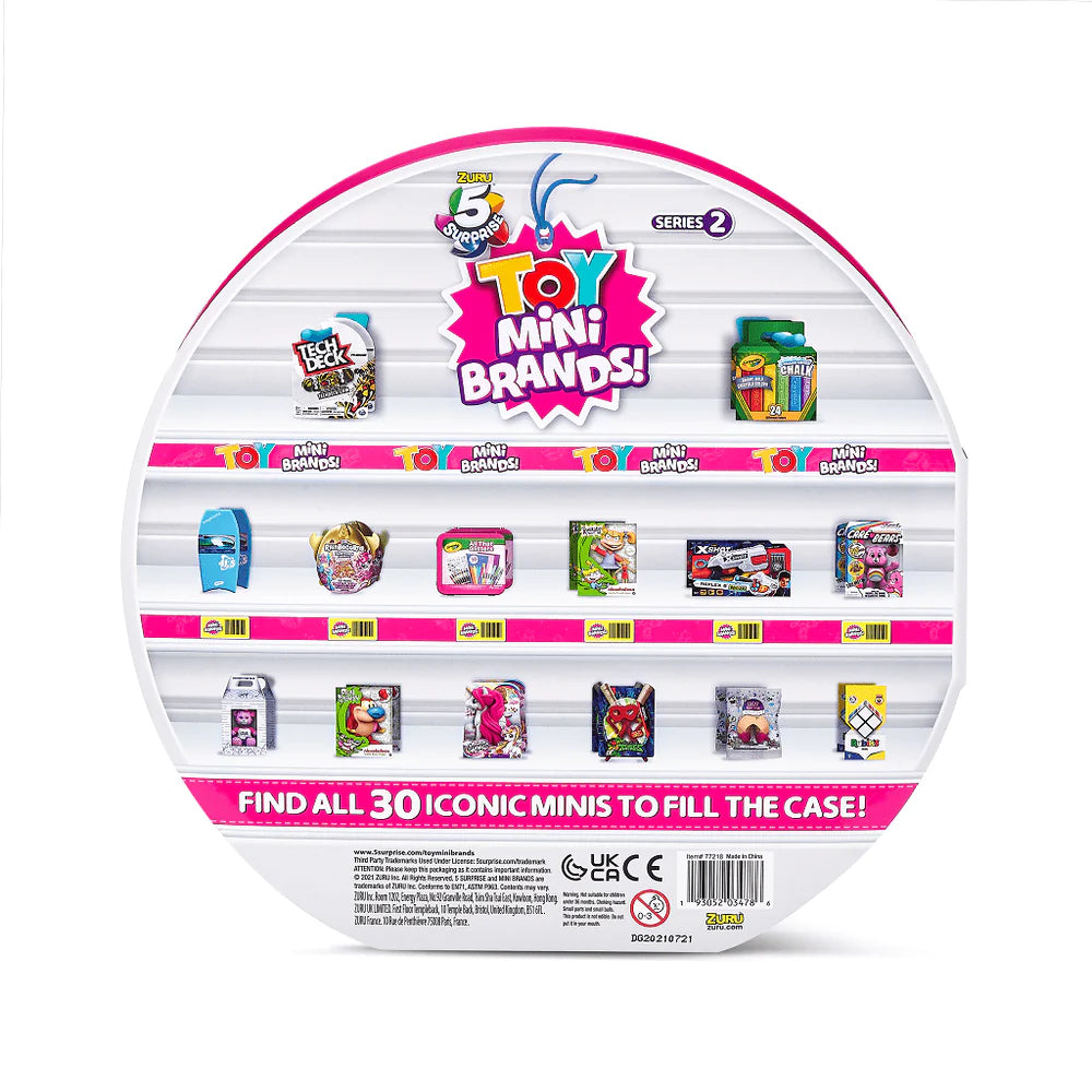 5 Surprise Mini Toy Brands Series 2 Collector Case
