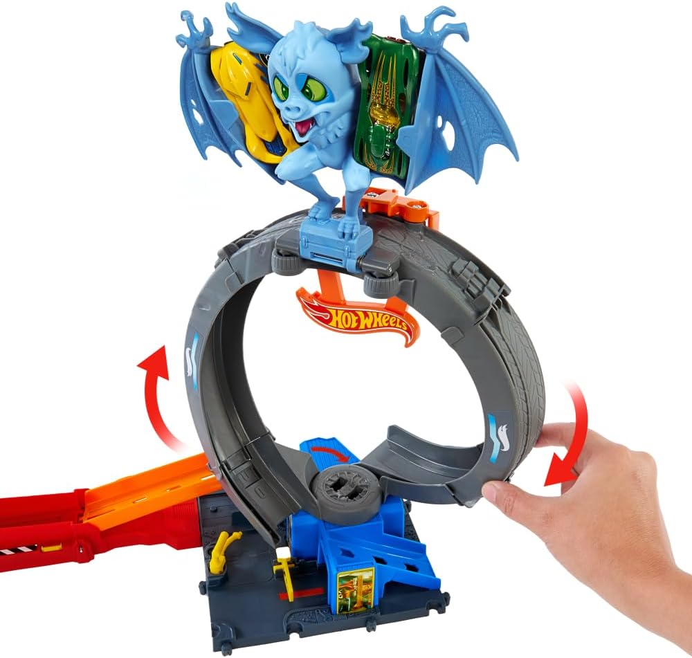 Hot Wheels City Bat Loop Attack Playset