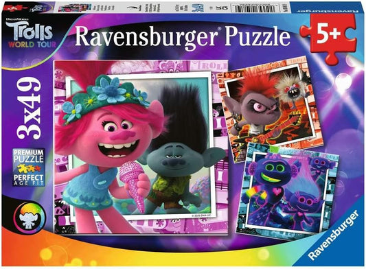 Trolls 2 World Tour 3X49 Piece Jigsaw