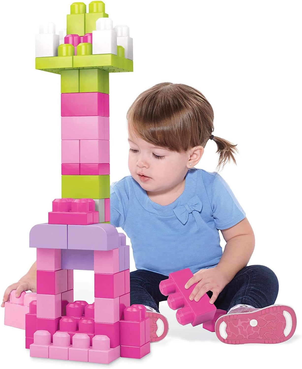 Mega Bloks First Builders Big Building Bag 60Pc Pink