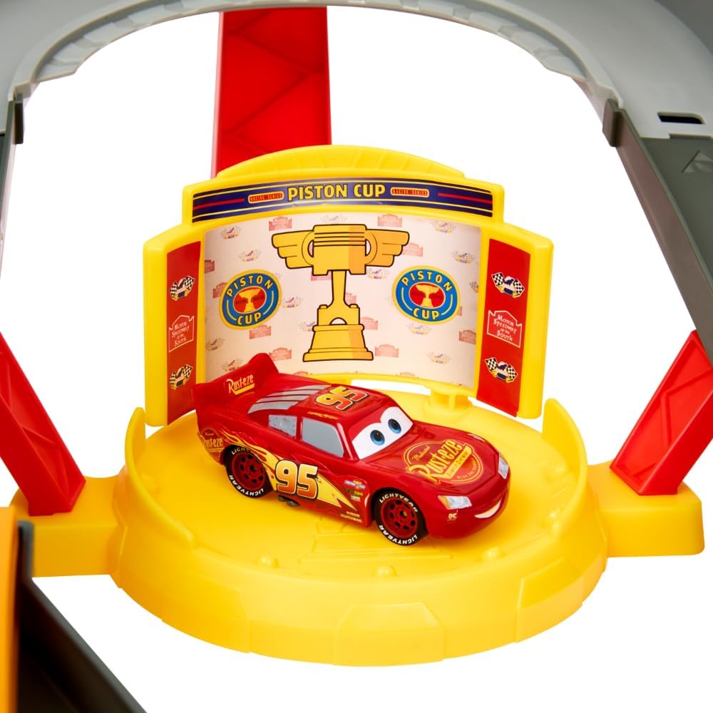 Mattel Disney And Pixar Cars Track Set Piston Cup Action Speedway Playset