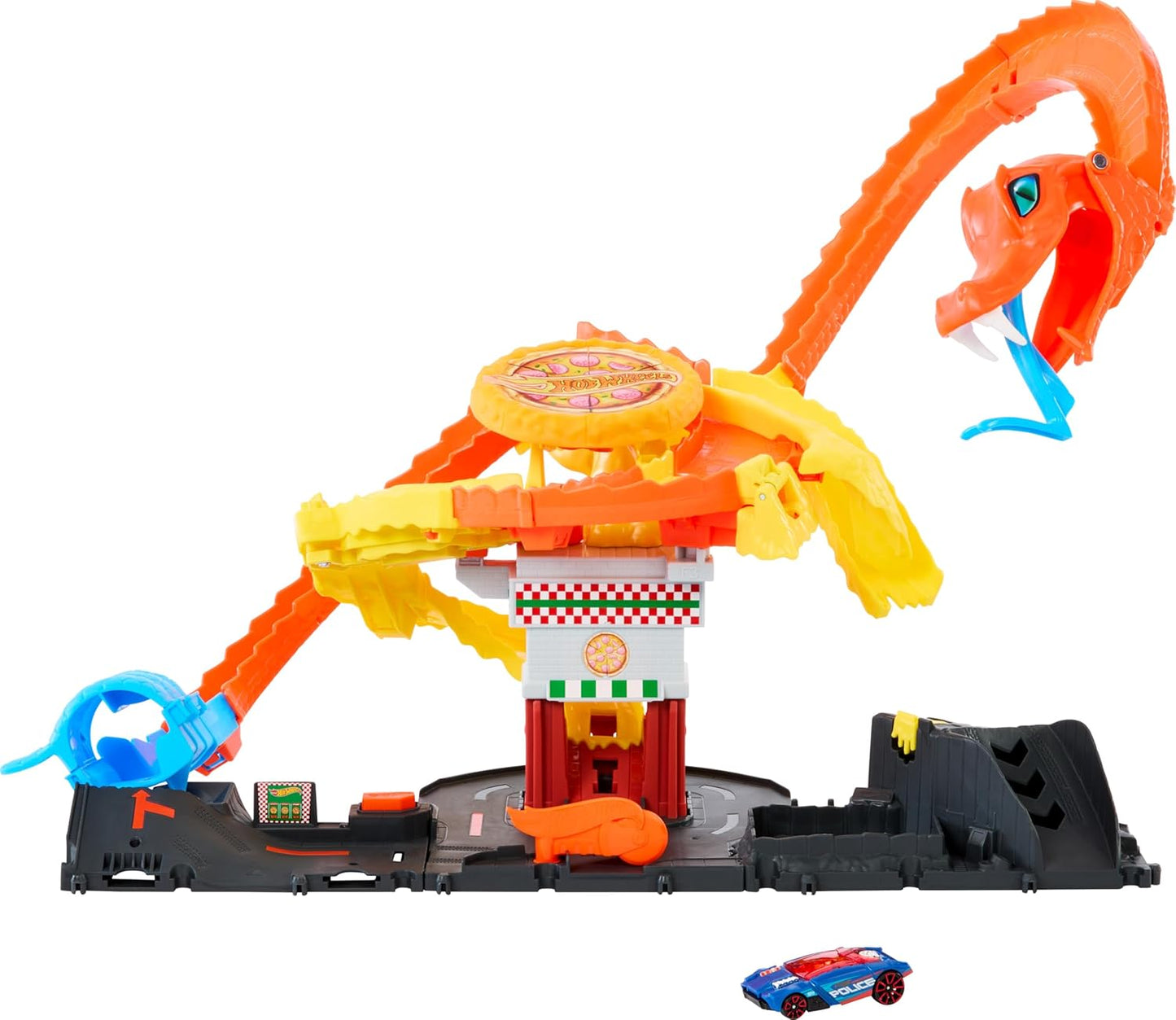 Hot Wheels City Pizza Slam Cobra Attack Playset