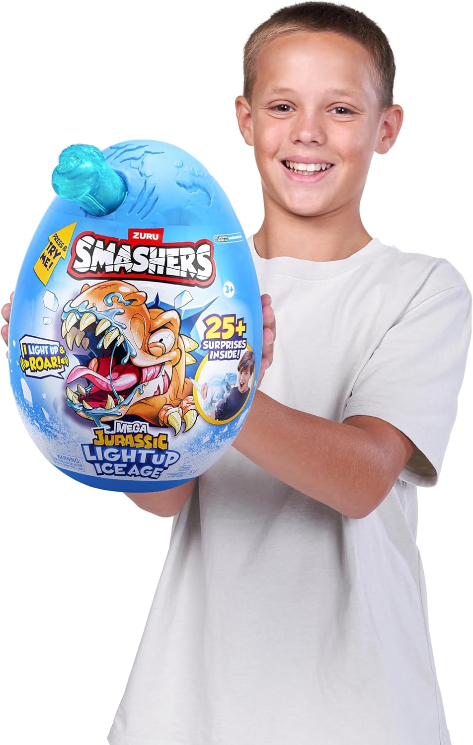 Smashers Dino Ice Age Light-Up Mega Egg