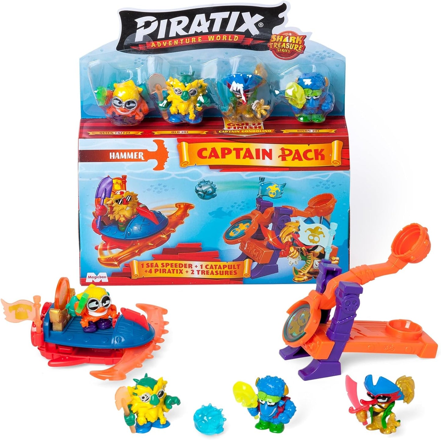 Piratix Adventure World Shark Treasure Series Captain Pack Assortment