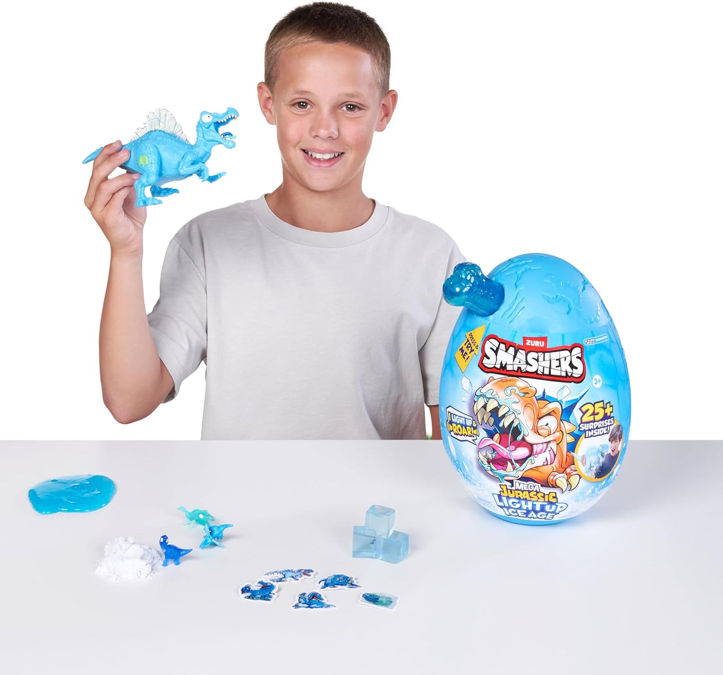 Smashers Dino Ice Age Light-Up Mega Egg