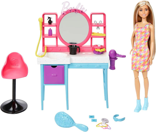 Barbie Doll & Hair Salon Playset