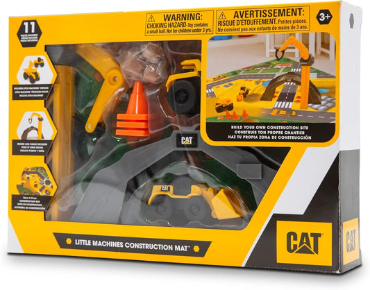 Cat Little Machines Construction Toys Play Mat