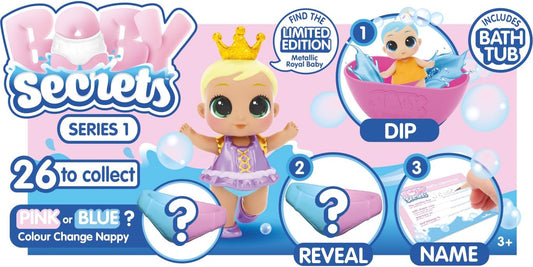 Baby Secrets Bathtime Surprise Colour Reveal Mystery Doll