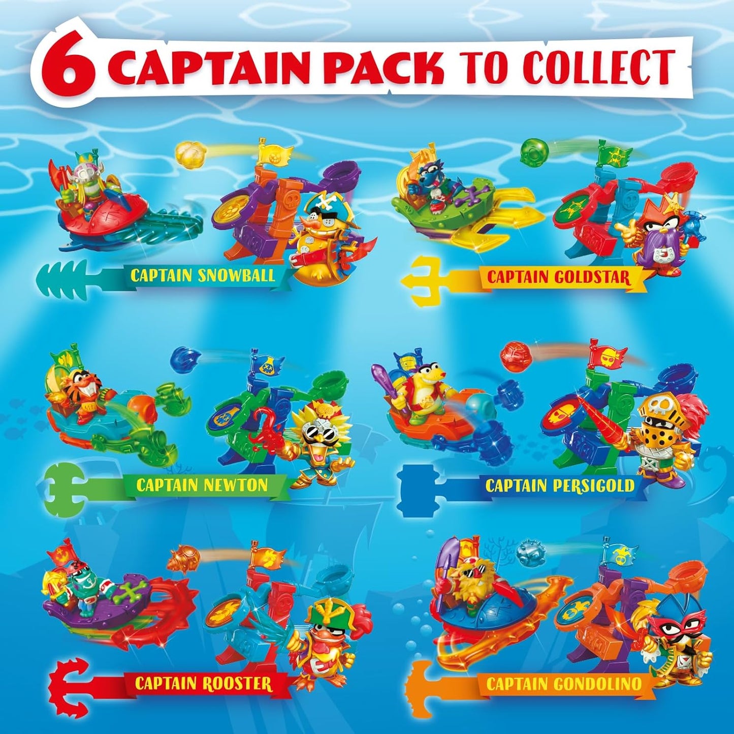 Piratix Adventure World Shark Treasure Series Captain Pack Assortment
