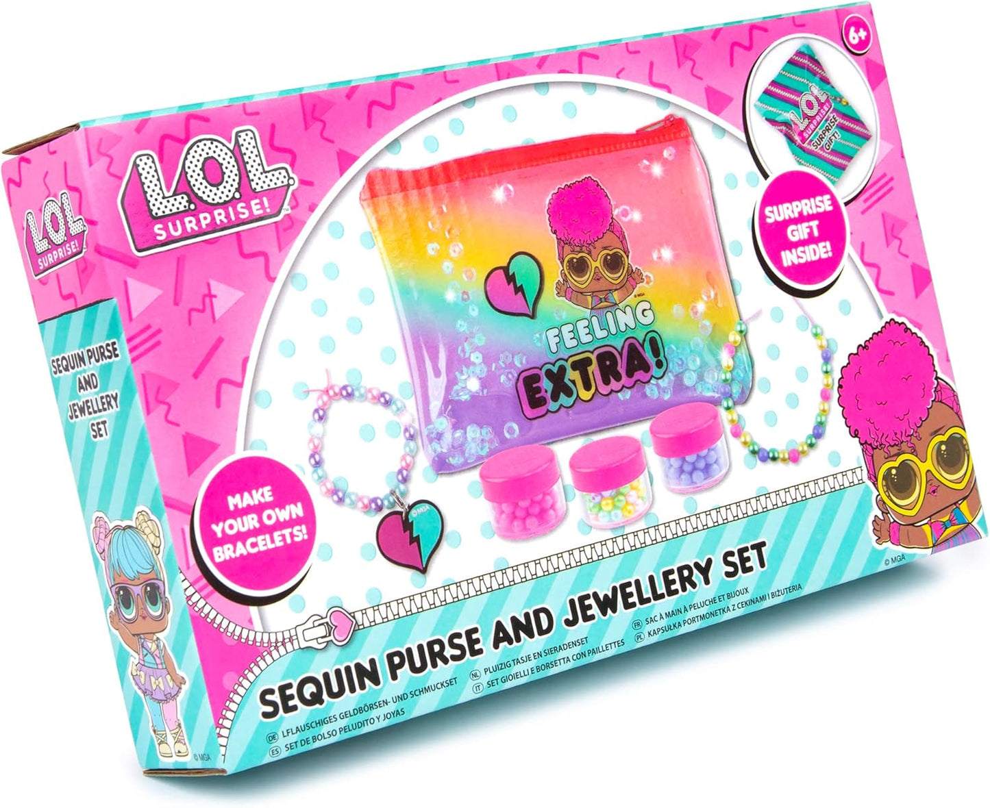 L.O.L. Surprise! Sequin Purse And Jewellery Set