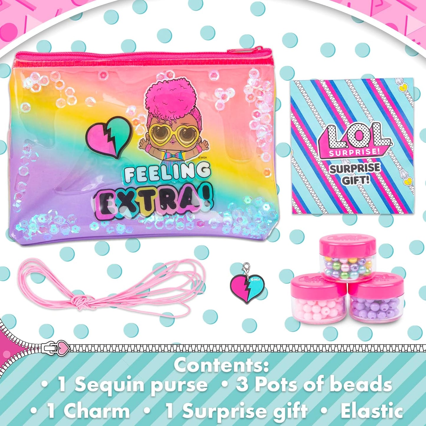 L.O.L. Surprise! Sequin Purse And Jewellery Set