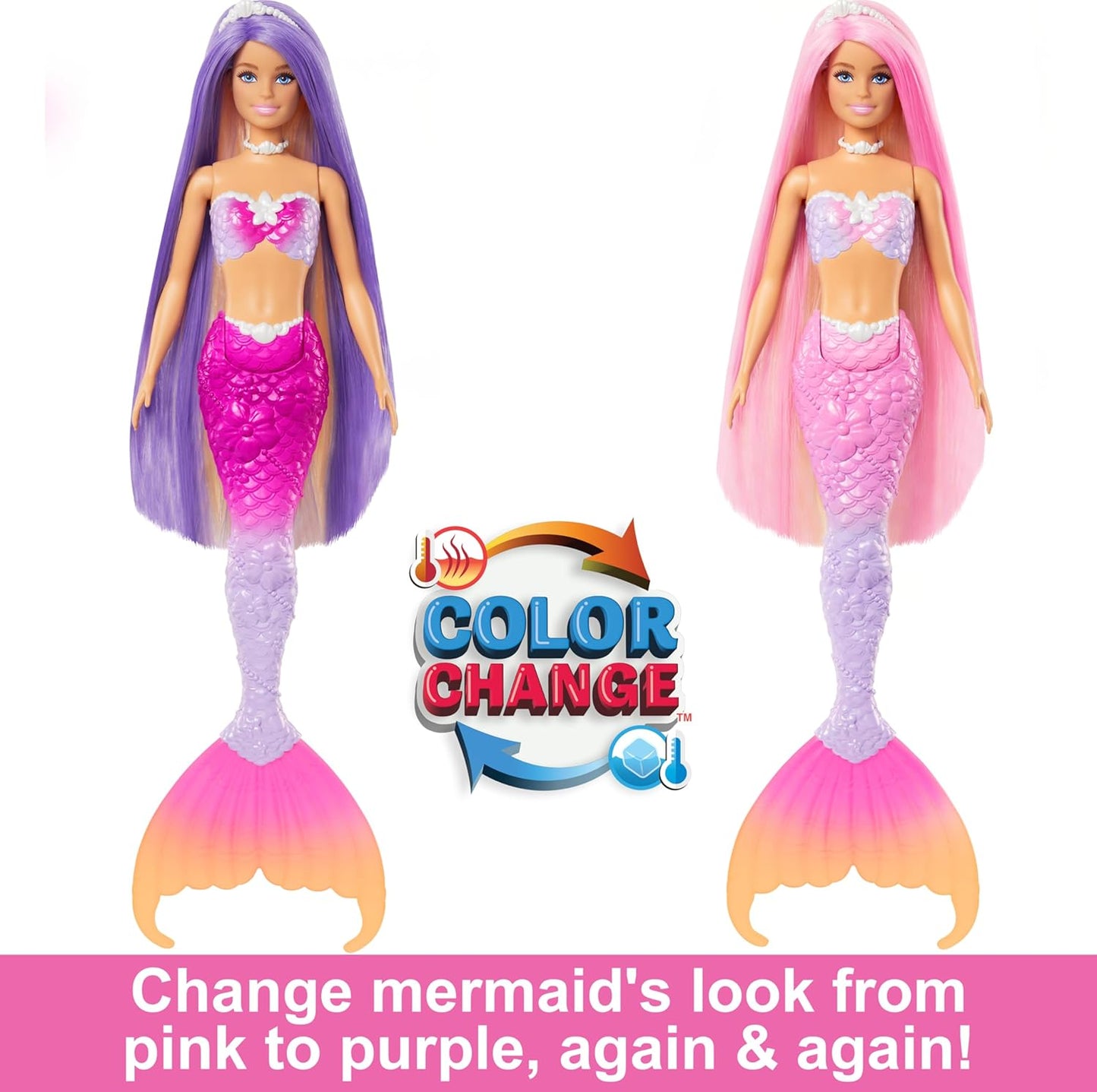 Barbie Malibu Mermaid Doll With Color Change Feature