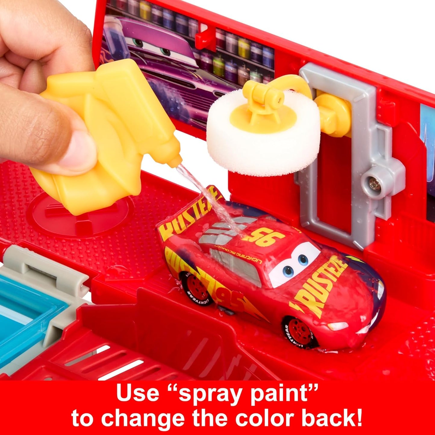 Disney And Pixar Cars Color Changers Mobile Paint Shop Mack Playset