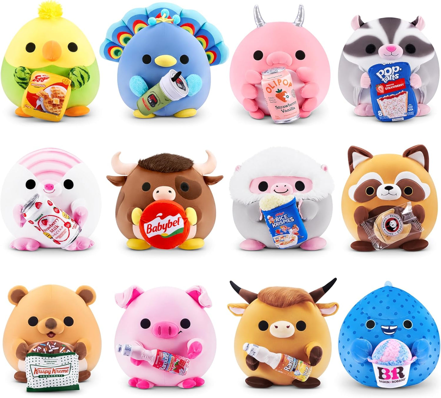 Zuru Snackles Licensed Series 3 8-Inch Plush Assortment