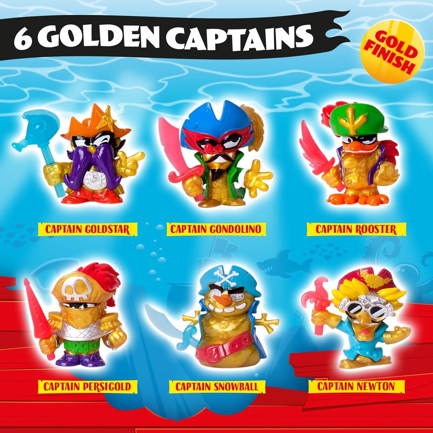 Piratix Adventure World Shark Treasure Series Captain Pack Assortment