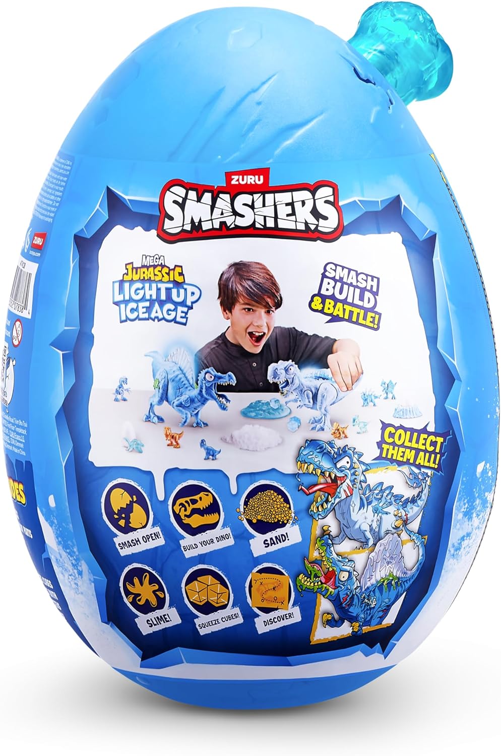 Smashers Dino Ice Age Light-Up Mega Egg
