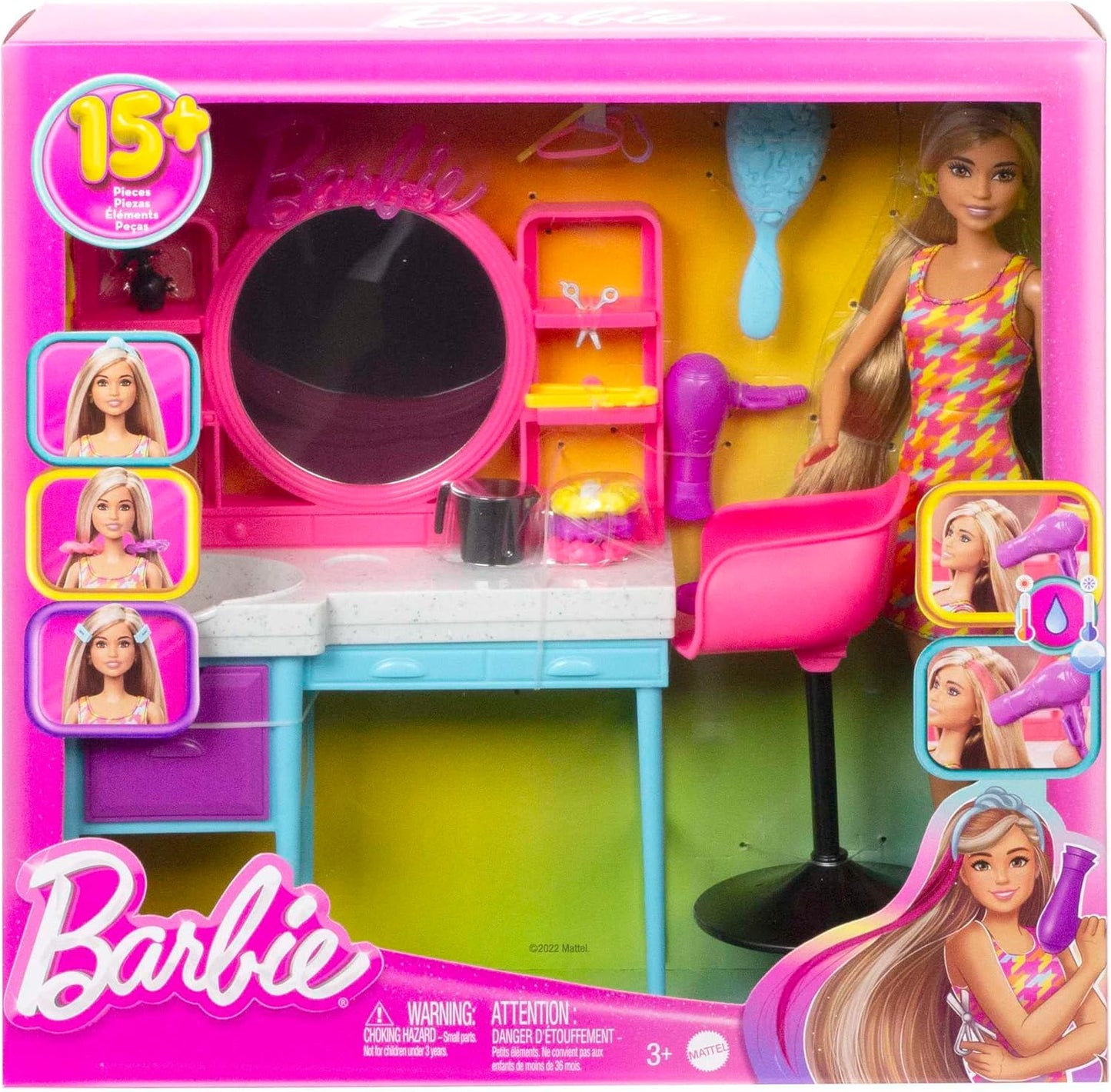 Barbie Doll & Hair Salon Playset